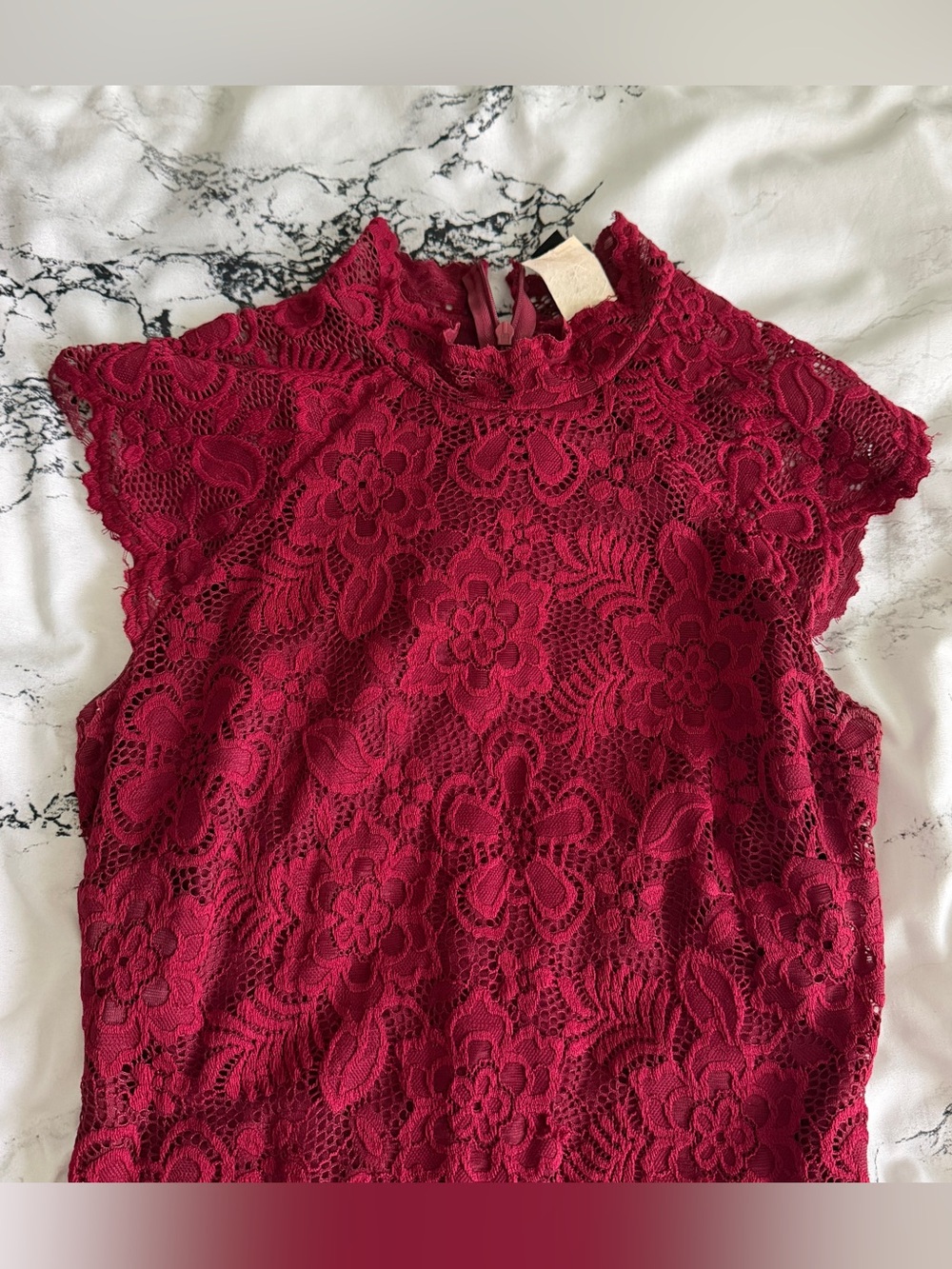 Windsor | Red Lace Dress